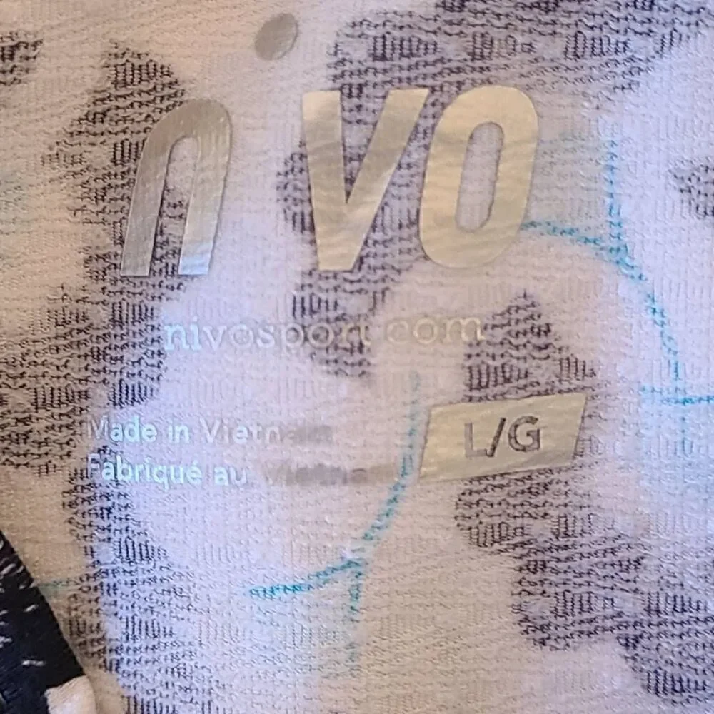 Nivo Womens Long Sleeve Mock Neck Sun Protection Golf Top Large